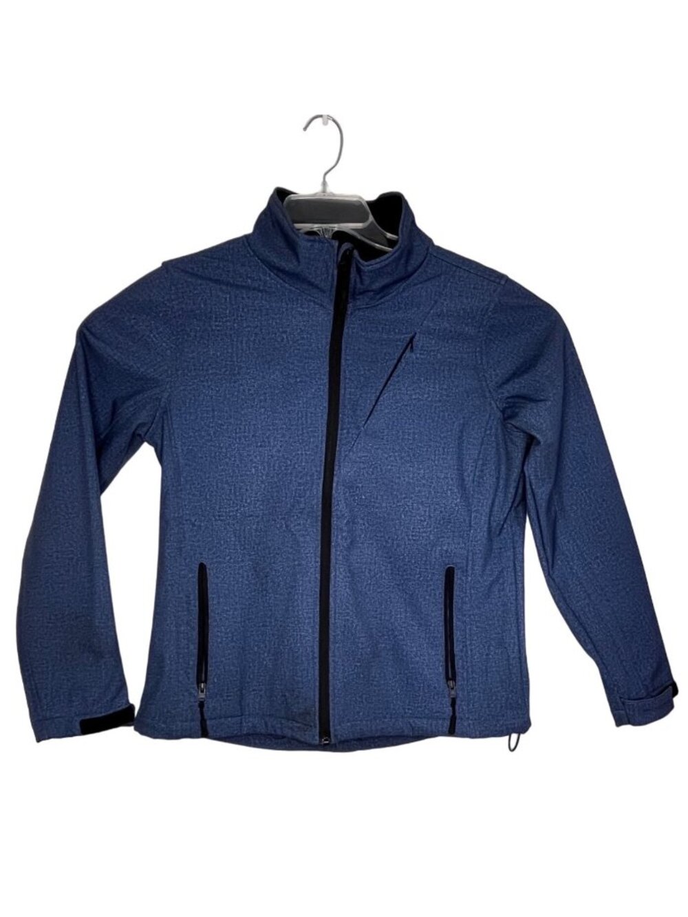 Iceburg Outerwear Jacket M Blue Polyester/Spandex Full-Zip Pockets 15d